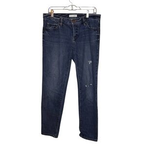 LOFT Boyfriend Jeans Distressed Medium Wash size 4